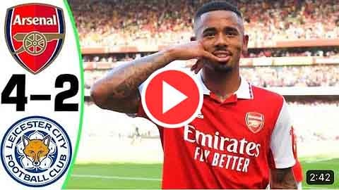 Arsenal vs Leicester City goals & Highlights today 13 august 2022
