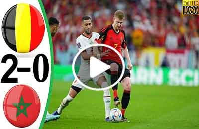 Belgium vs Morocco 0-2 all goals World Cup Qatar 2022